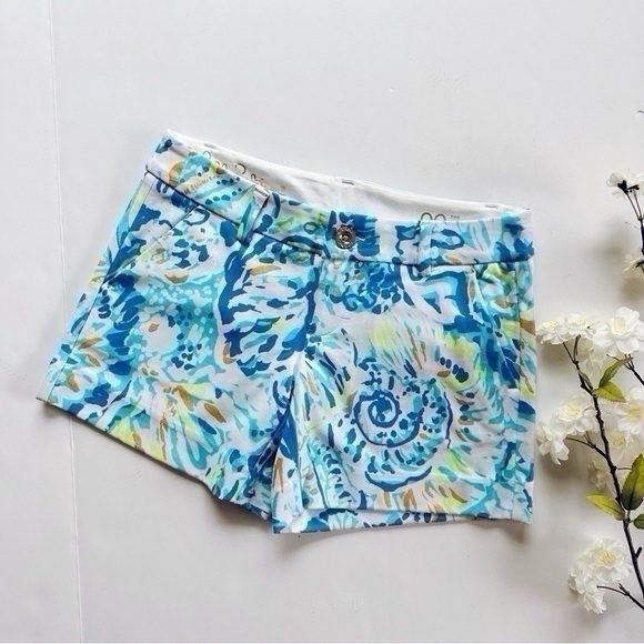 Lilly Pulitzer Pants - Lilly Pulitzer The Callahan Stretch Shorts Salty Seas